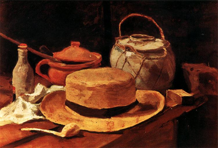 Still Life With Yellow Straw Hat